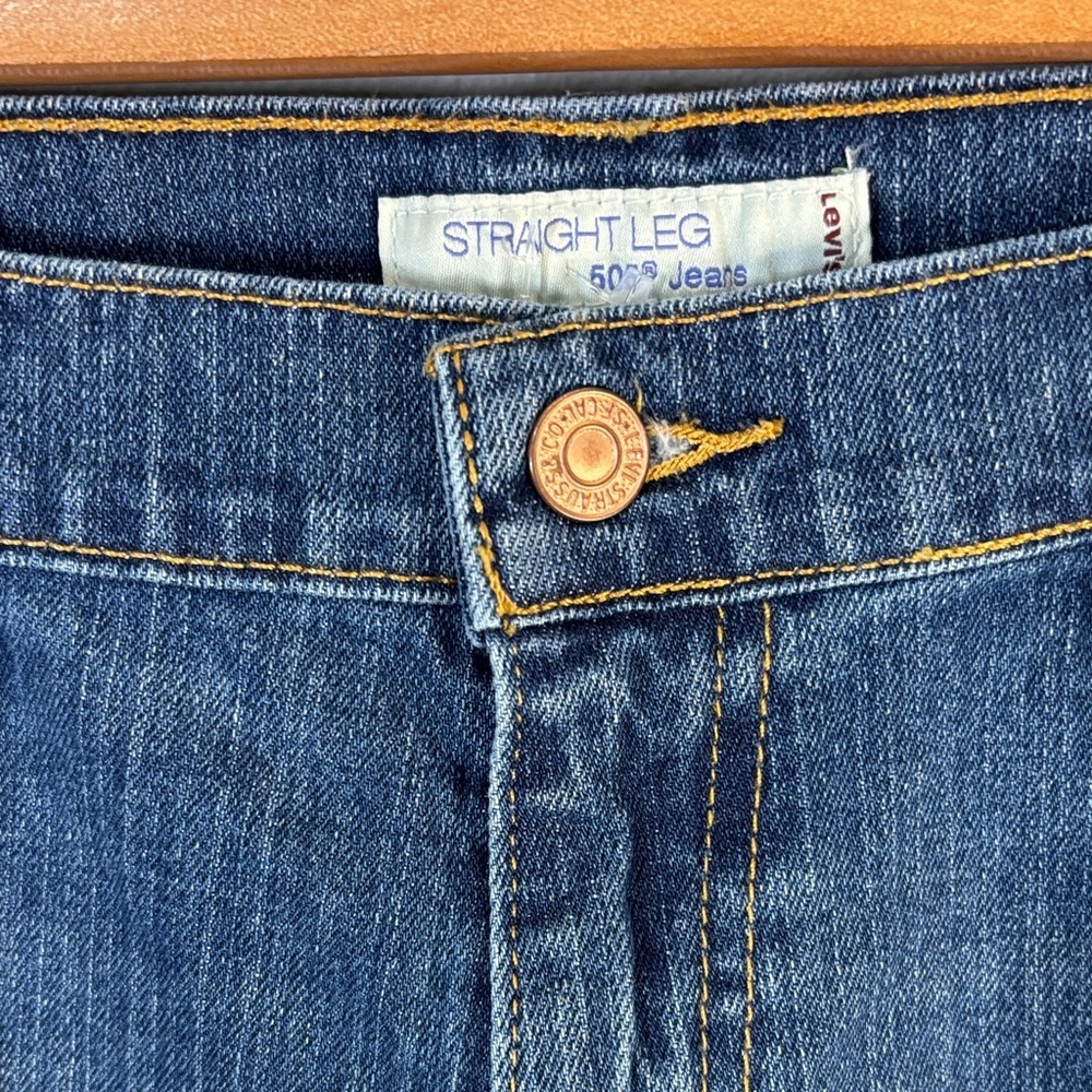 Levi's 505 Jeans women’s size 14 blue straight leg levis 505 Y2k - Picture 4 of 15